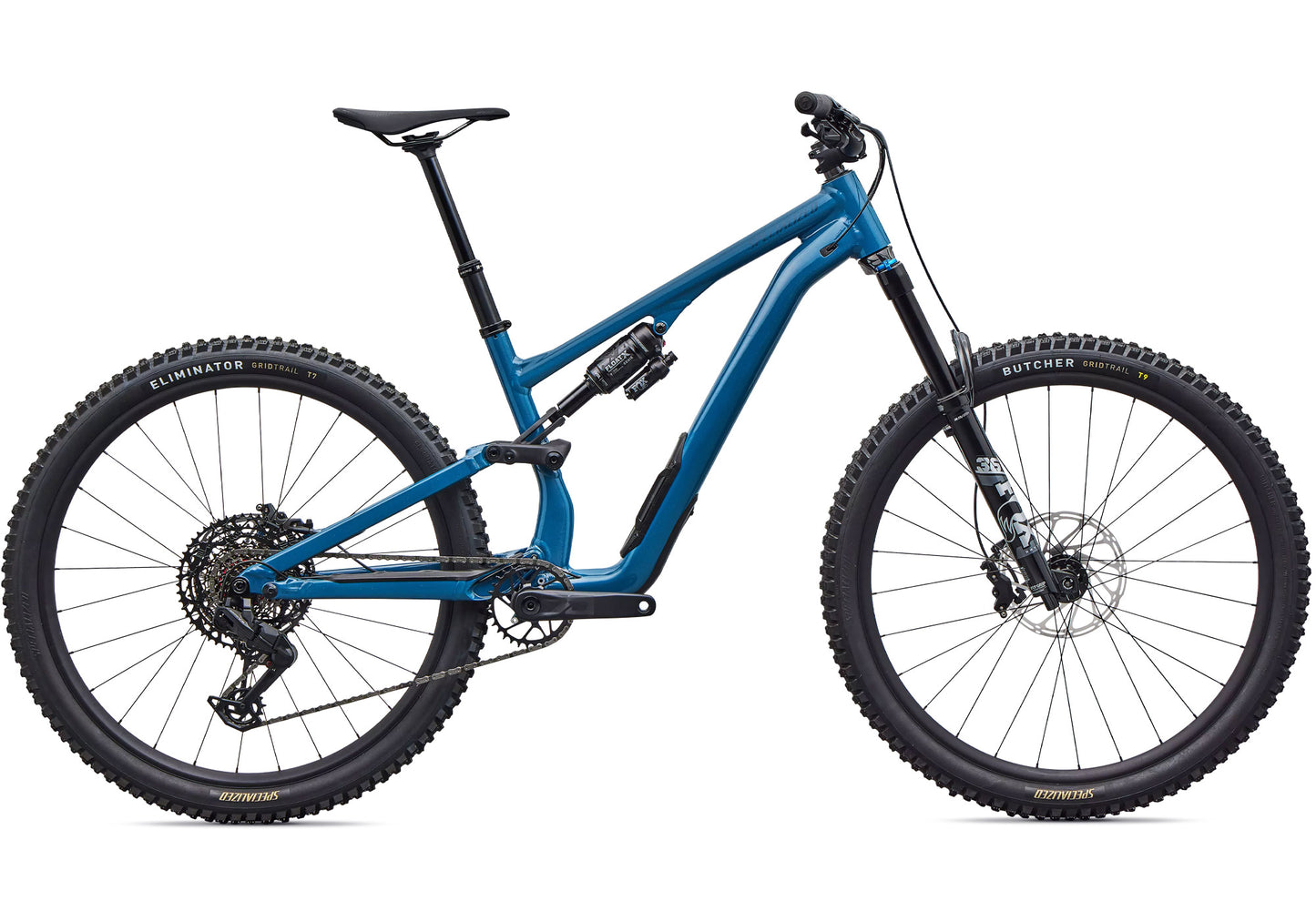2026 Specialized Stumpjumper 15 EVO Comp Alloy Unisex Mountain Bike, Gloss Grey Blue image 2