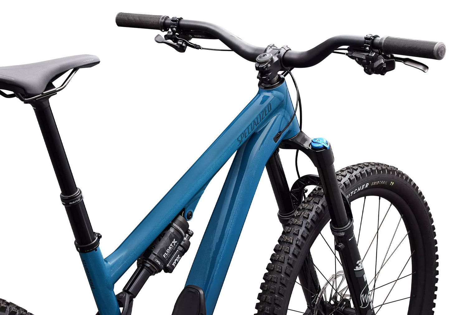 2026 Specialized Stumpjumper 15 EVO Comp Alloy Unisex Mountain Bike, Gloss Grey Blue image 4