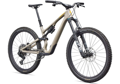 2026 Specialized Stumpjumper 15 EVO Comp Unisex Mountain Bike, Satin Sandstone Metallic image 1