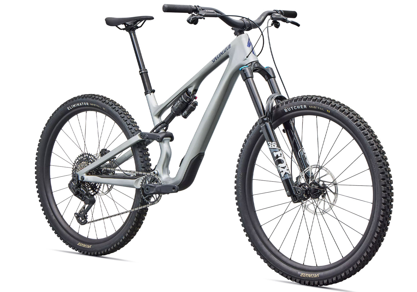 2026 Specialized Stumpjumper 15 EVO Comp Unisex Mountain Bike, Gloss Shadow Silver image 1