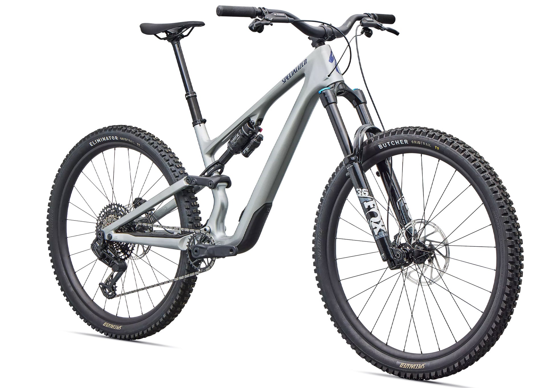 2026 Specialized Stumpjumper 15 EVO Comp Unisex Mountain Bike, Gloss Shadow Silver image 1