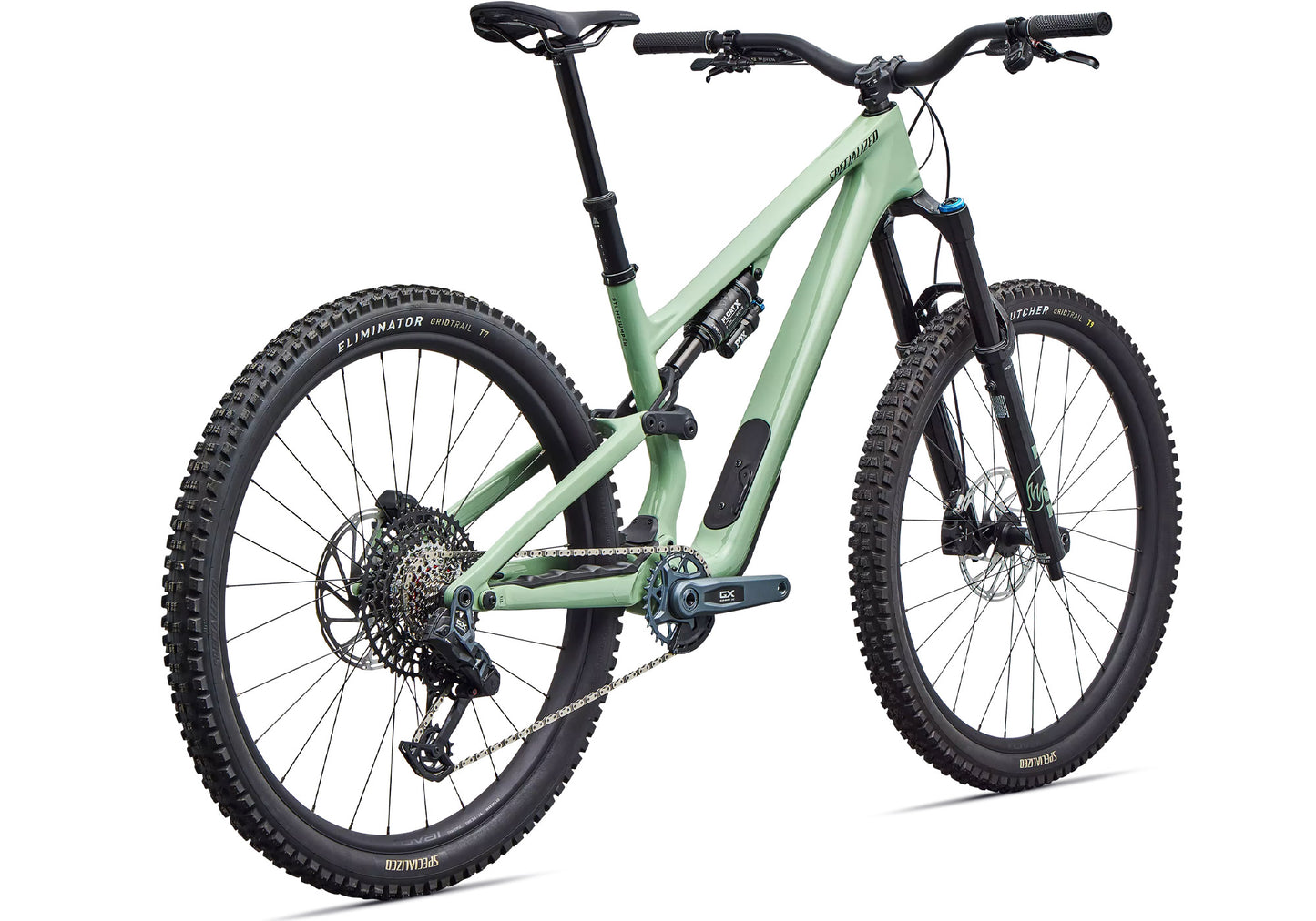 2026 Specialized Stumpjumper 15 EVO Expert AXS Unisex Mountain Bike, Gloss Pistachio/Dark Moss Green image 3