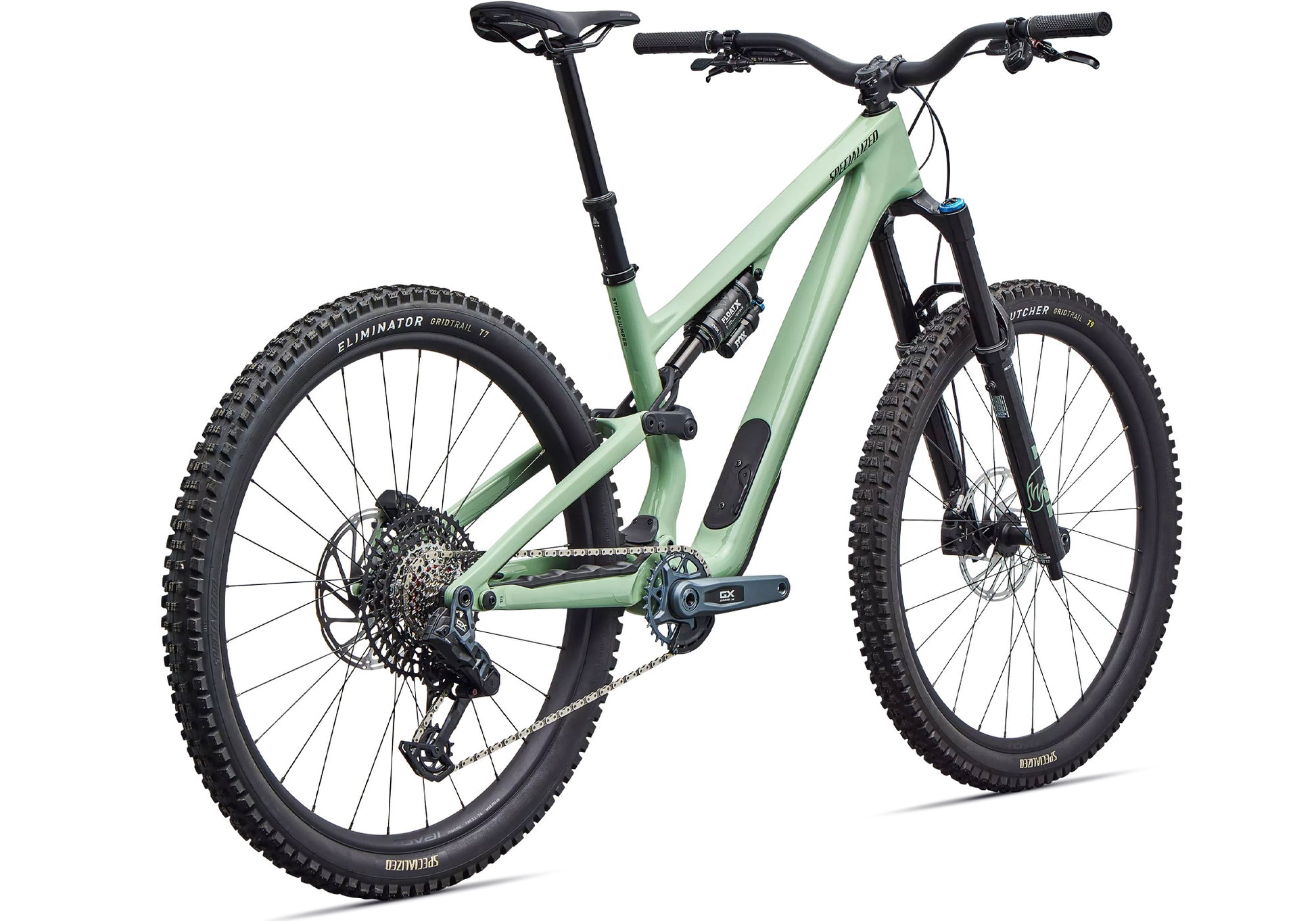 2026 Specialized Stumpjumper 15 EVO Expert AXS Unisex Mountain Bike, Gloss Pistachio/Dark Moss Green image 3