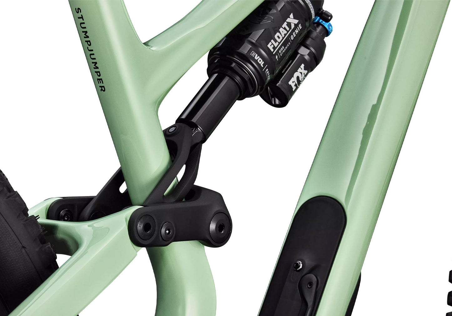 2026 Specialized Stumpjumper 15 EVO Expert AXS Unisex Mountain Bike, Gloss Pistachio/Dark Moss Green image 4
