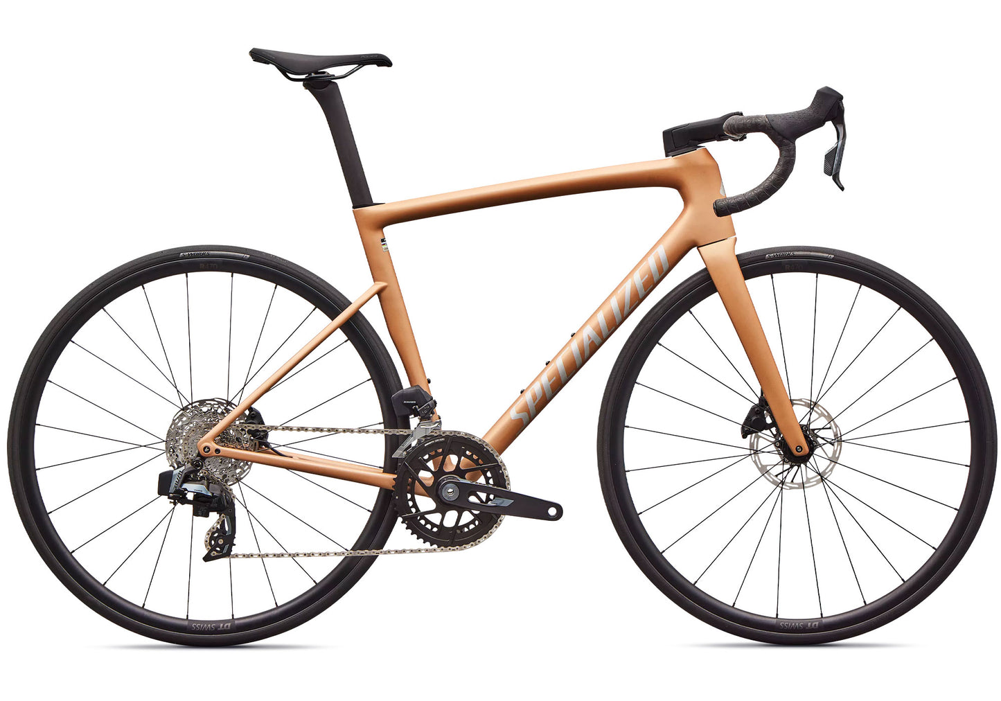 2026 Specialized Tarmac SL8 Comp SRAM Rival AXS, Satin Photon Orange Tint Over Silver Dust image 2