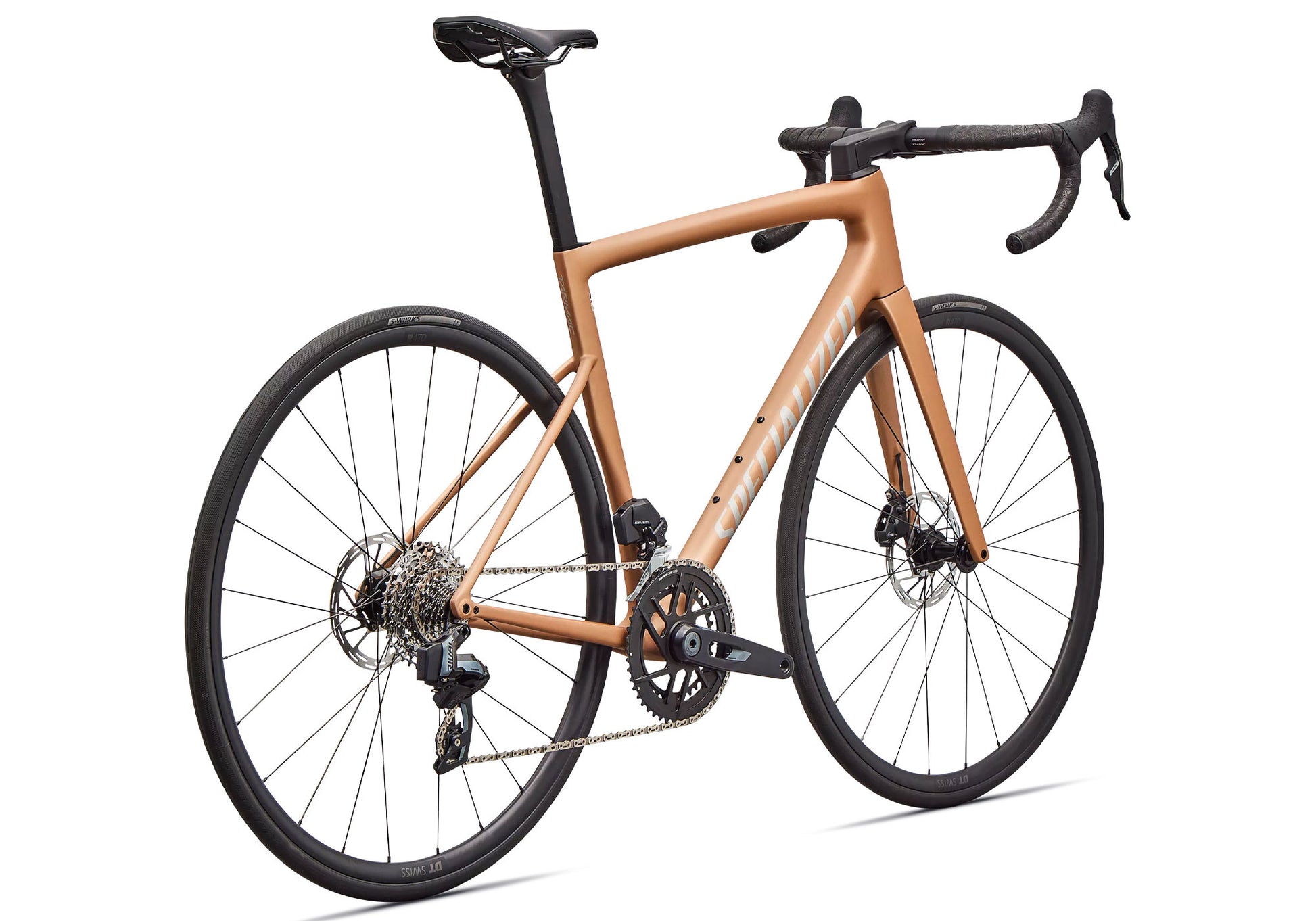 2026 Specialized Tarmac SL8 Comp SRAM Rival AXS, Satin Photon Orange Tint Over Silver Dust image 4