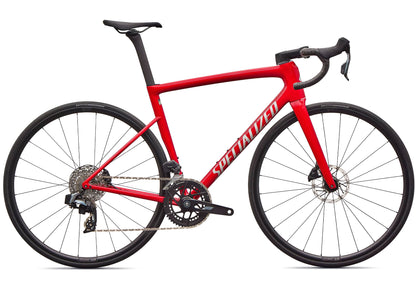 2026 Specialized Tarmac SL8 Comp SRAM Rival AXS, Gloss Red Tint Over Silver Dust image 2