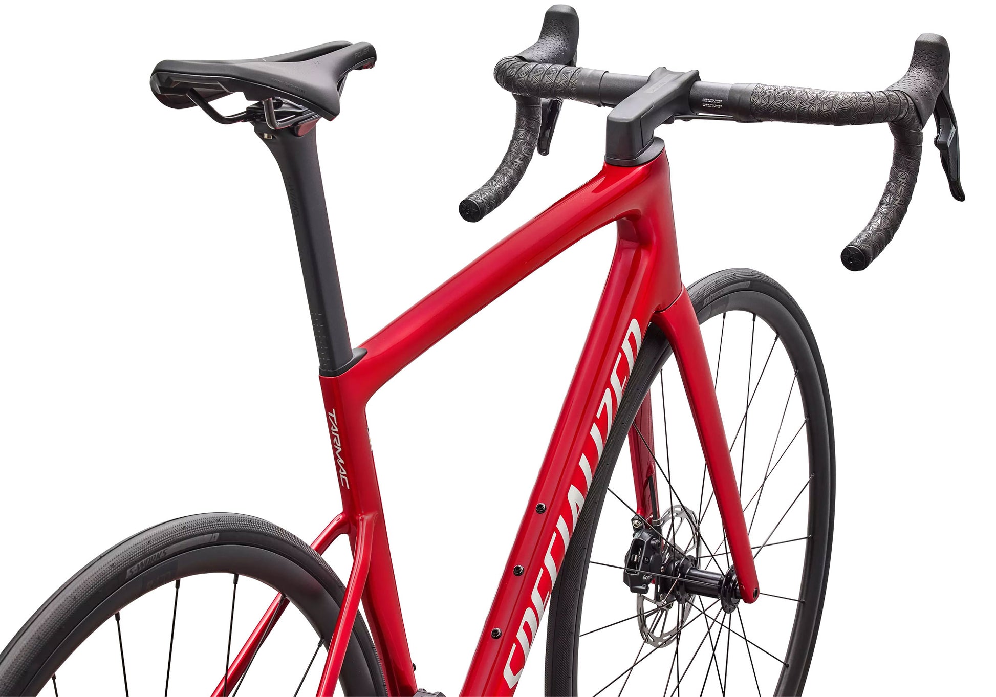 2026 Specialized Tarmac SL8 Comp SRAM Rival AXS, Gloss Red Tint Over Silver Dust image 3