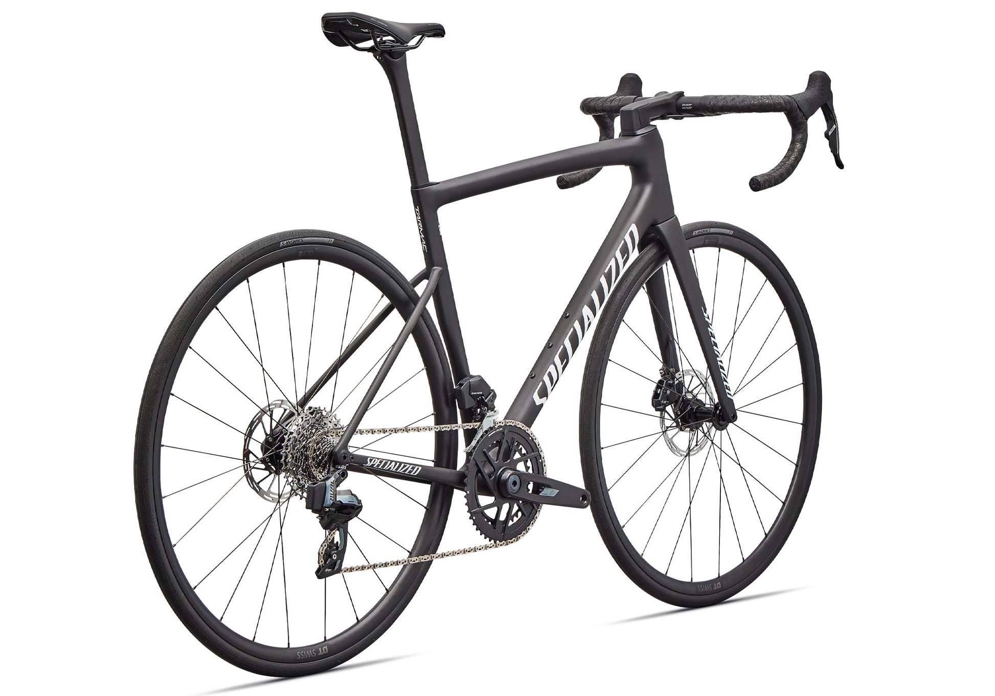 2026 Specialized Tarmac SL8 Comp SRAM Rival AXS, Satin Carbon/White image 4