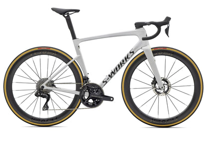 2027 Specialized S-Works Tarmac SL9 Dura-Ace Unisex Road Bike, Metallic White Silver image 2
