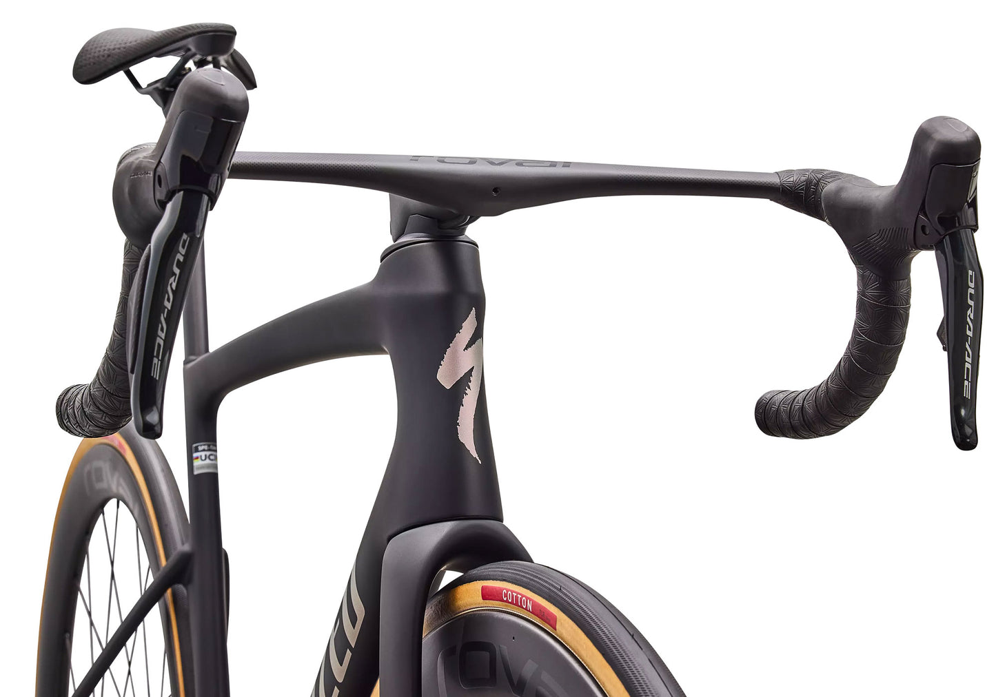 2027 Specialized Tarmac SL9 S-Level Shimano Dura-Ace Di2 Unisex Road Bike, Satin Carbon / Silver Dust image 4