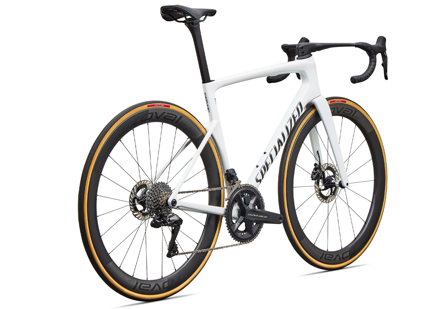 2027 Specialized Tarmac SL9 S-Level Shimano Dura-Ace Di2 Unisex Road Bike, Gloss White Silver Metallic / Tarmac Black image 2