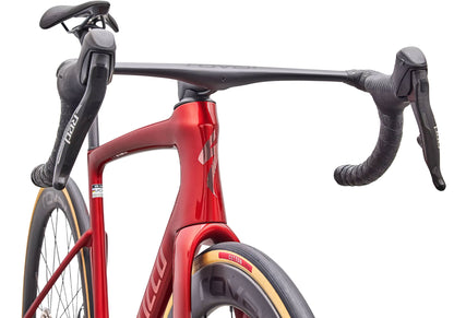 2027 Specialized Tarmac SL9 S-Level SRAM RED AXS Unisex Road Bike, Gloss Cayenne Metallic / Chrome image 5