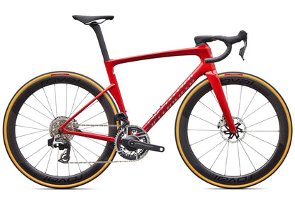 2027 Specialized Tarmac SL9 S-Level SRAM RED AXS Unisex Road Bike, Gloss Cayenne Metallic / Chrome image 2