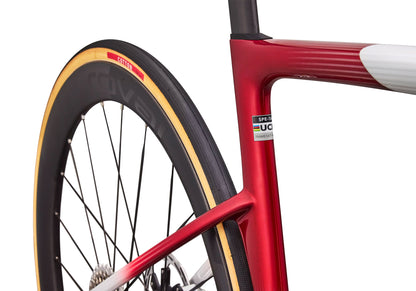 2027 Specialized S-Works Tarmac SL9 SRAM Red AXS, Unisex Road Bike, Dune White/Vivid Red image 5