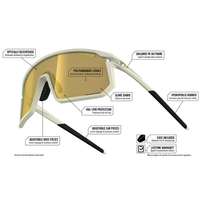 Tifosi Moab Gunmetal, Unisex Cycling Sunglasses, Light Night Phototec Lens image 4