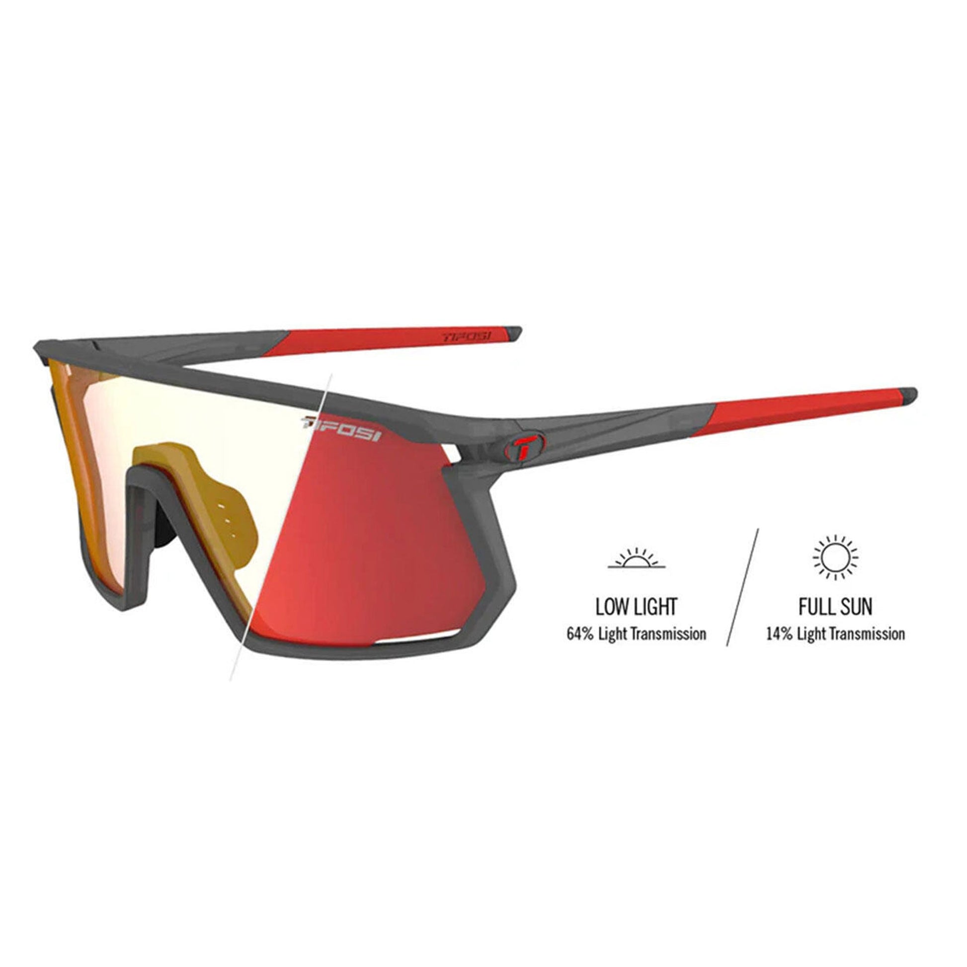 Tifosi Moab Satin Vapor Cycling Sunglasses with Fototec Lens