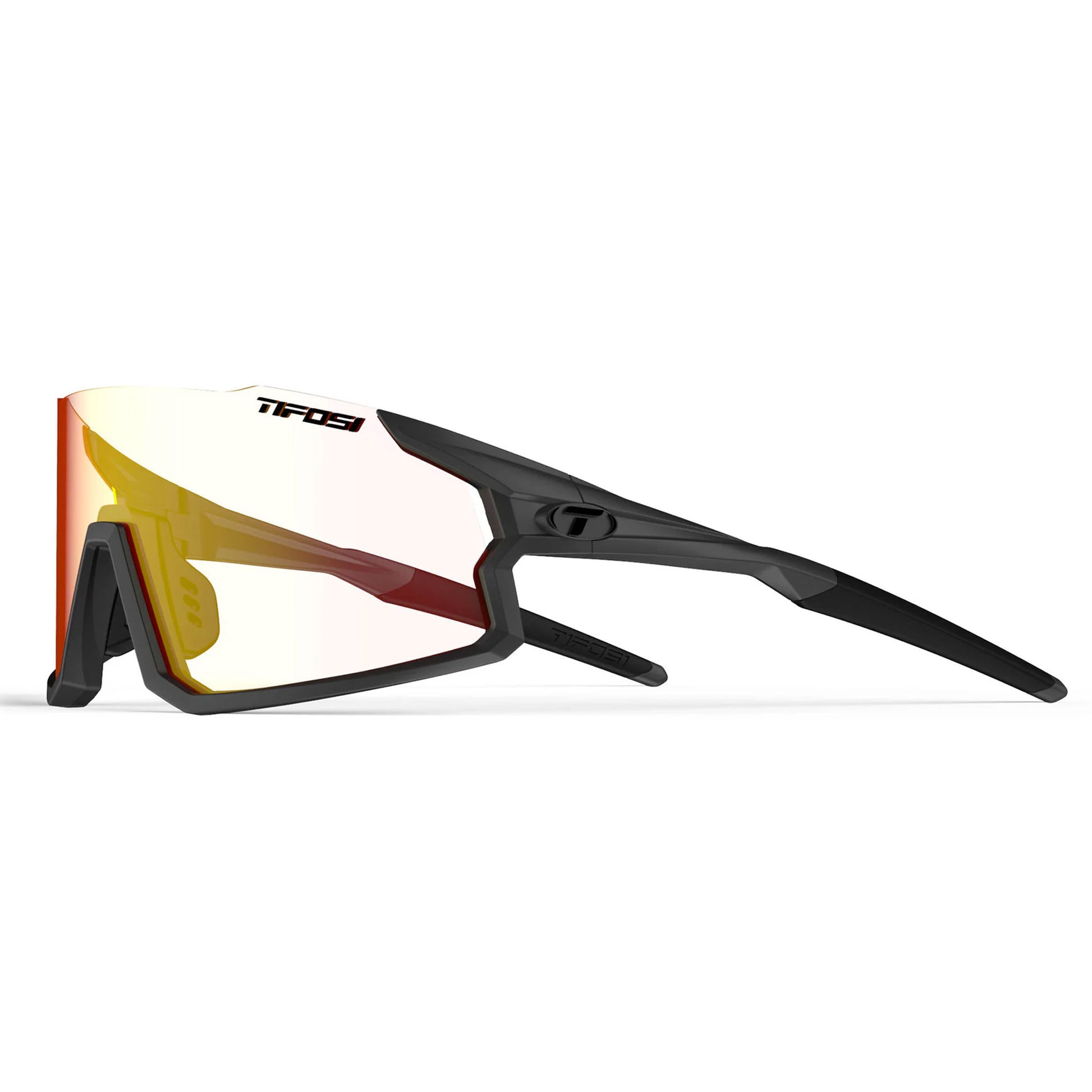 Tifosi Stash Cycling Sunglasses Gunmetal with Clarion Red Fototec Lens