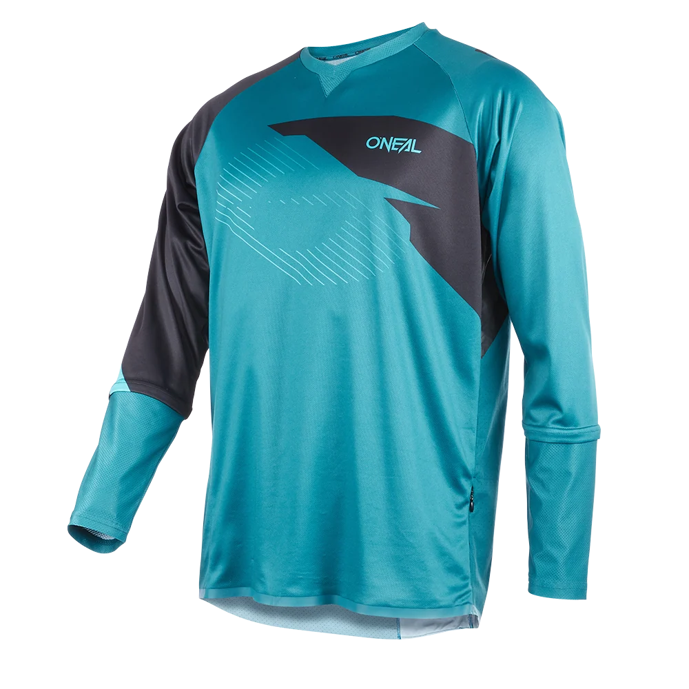 O'Neal Tobanga Men's Long Sleeve Mountain Bike Jersey - Petrol/Teal image 1