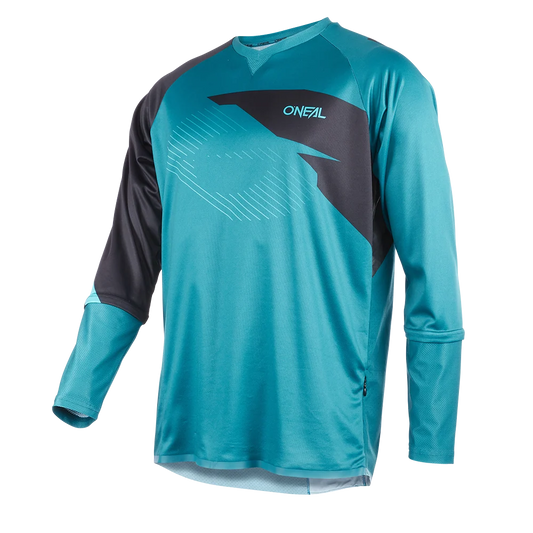O'Neal Tobanga Men's Long Sleeve Mountain Bike Jersey - Petrol/Teal image 1