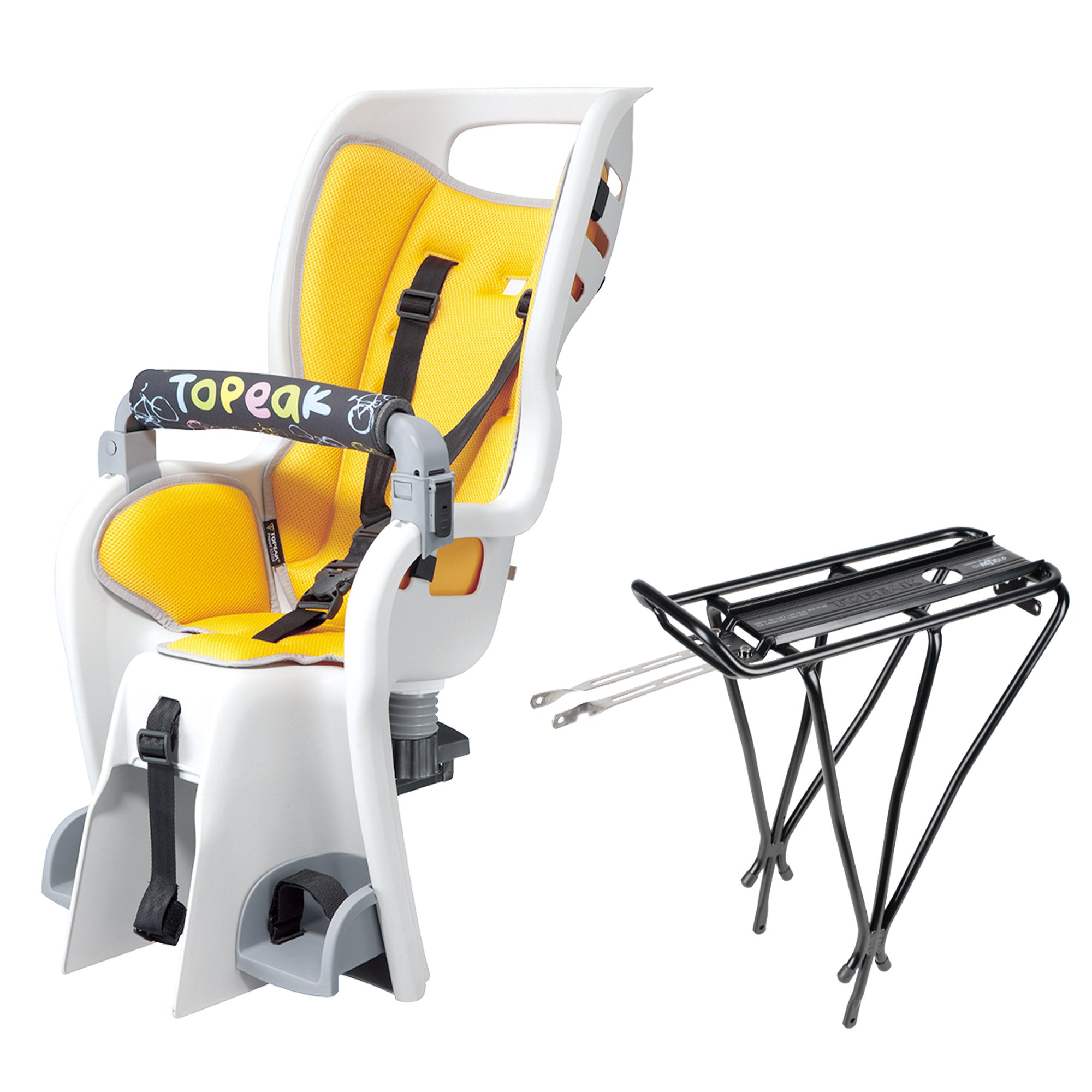 Topeak Rack Disc Topeak Babyseat II and Babyseat II Rack fits disc/non-disc bikes ...