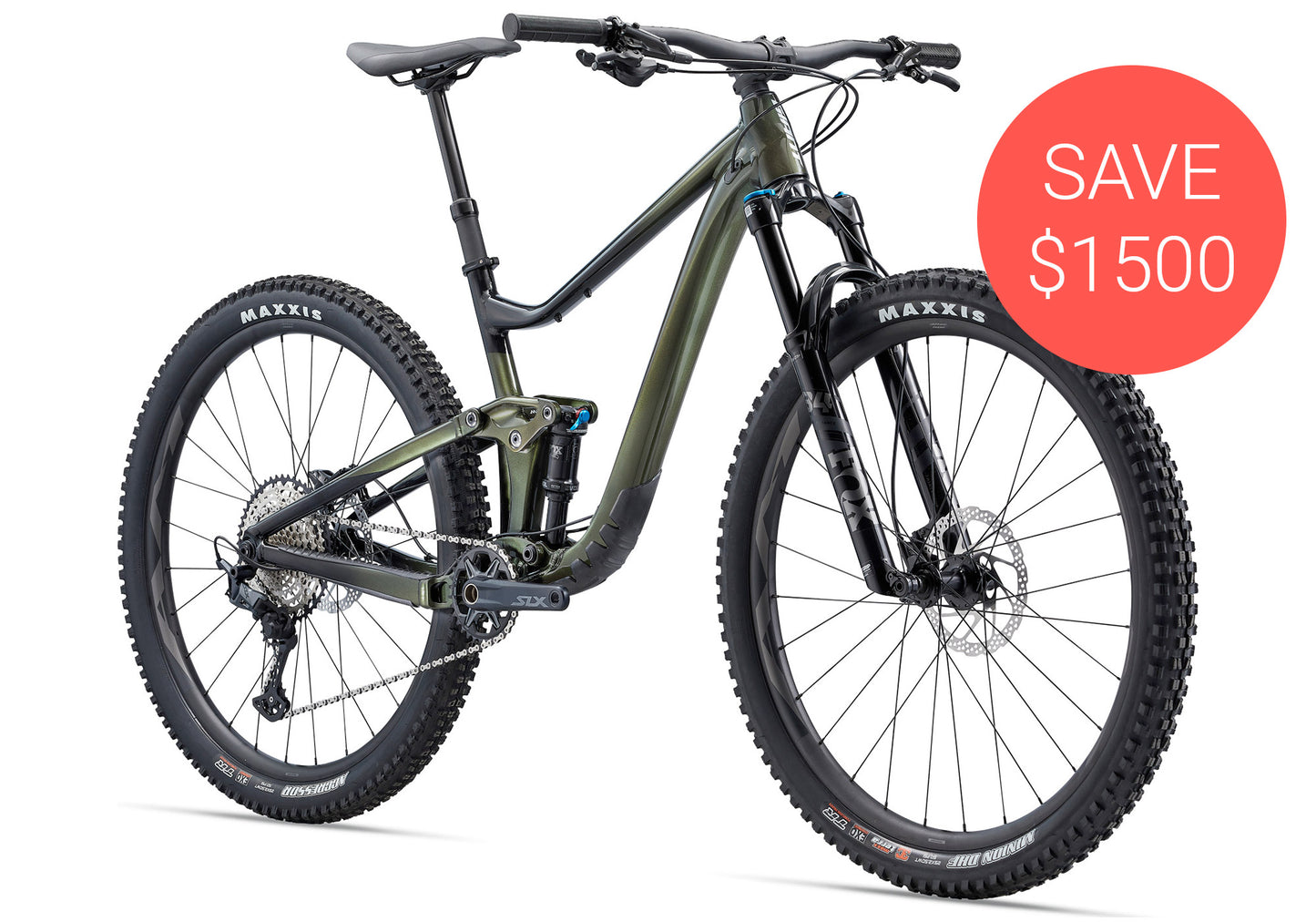 Giant Trance 29 1, Men's Mountain Bike, Panther Green