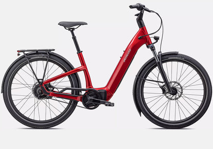 Specialized Turbo Como 4.0 IGH Unisex Electric Urban Bike, Red Tint/Silver Reflective side view