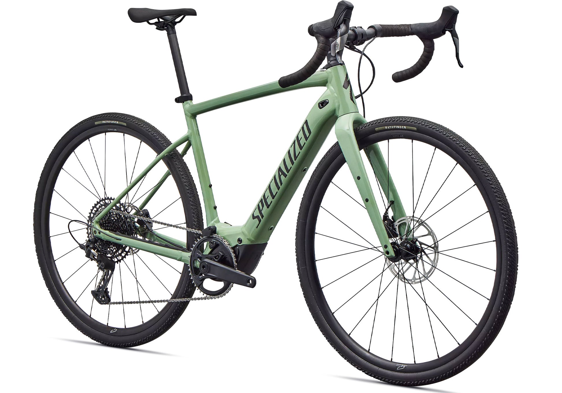 2026 Specialized Turbo Creo 2 Comp E5 Unisex Electric Road Bike, Gloss Pistachio/Smoke image 1