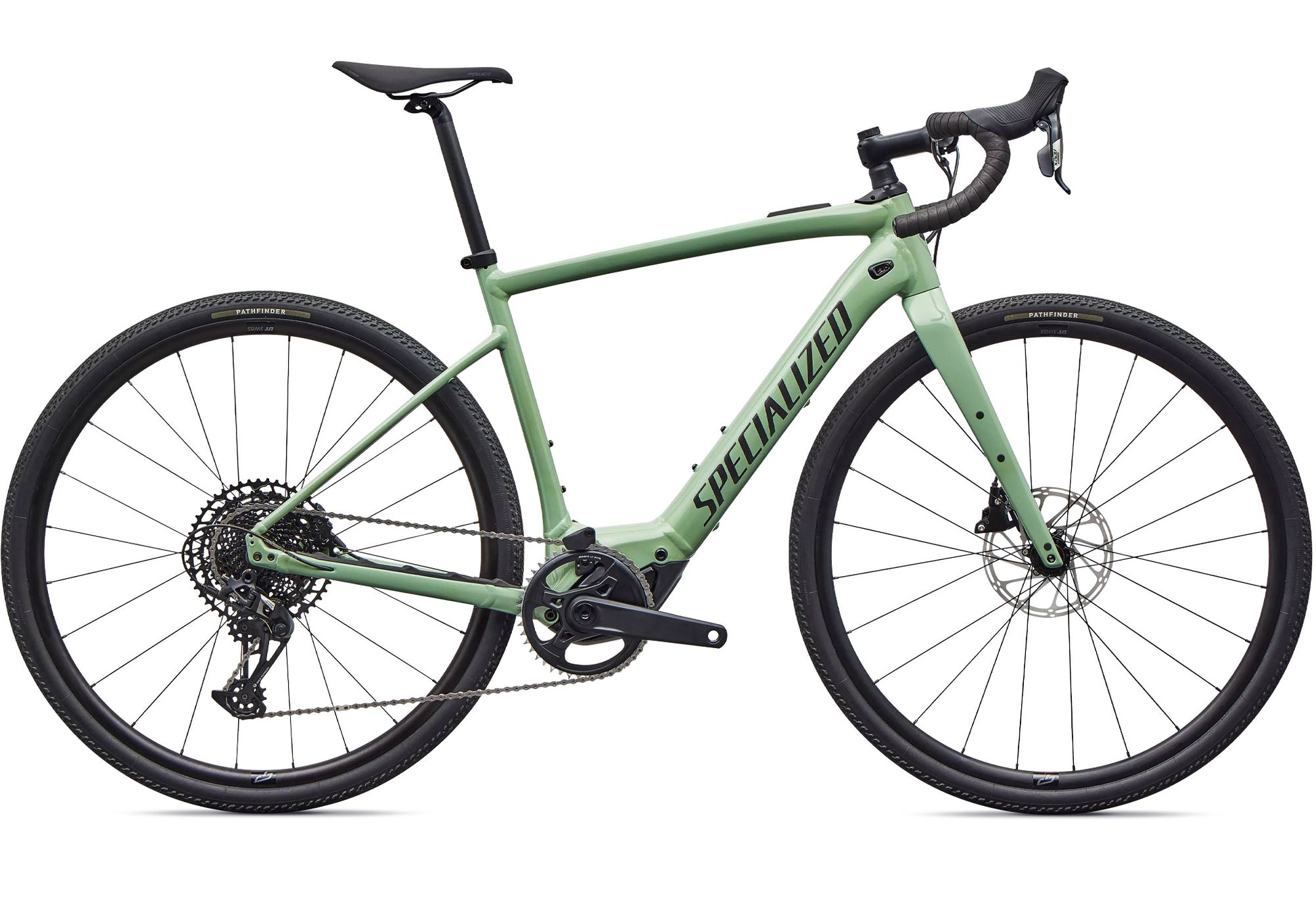 2026 Specialized Turbo Creo 2 Comp E5 Unisex Electric Road Bike, Gloss Pistachio/Smoke image 2