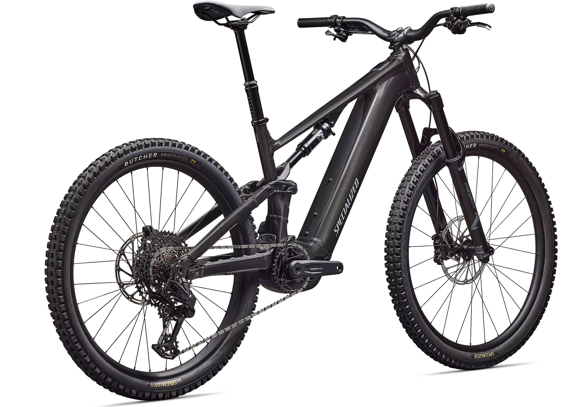 2026 Specialized Turbo Levo 4 Alloy Gloss Metallic Obsidian / Silver Dust image 2