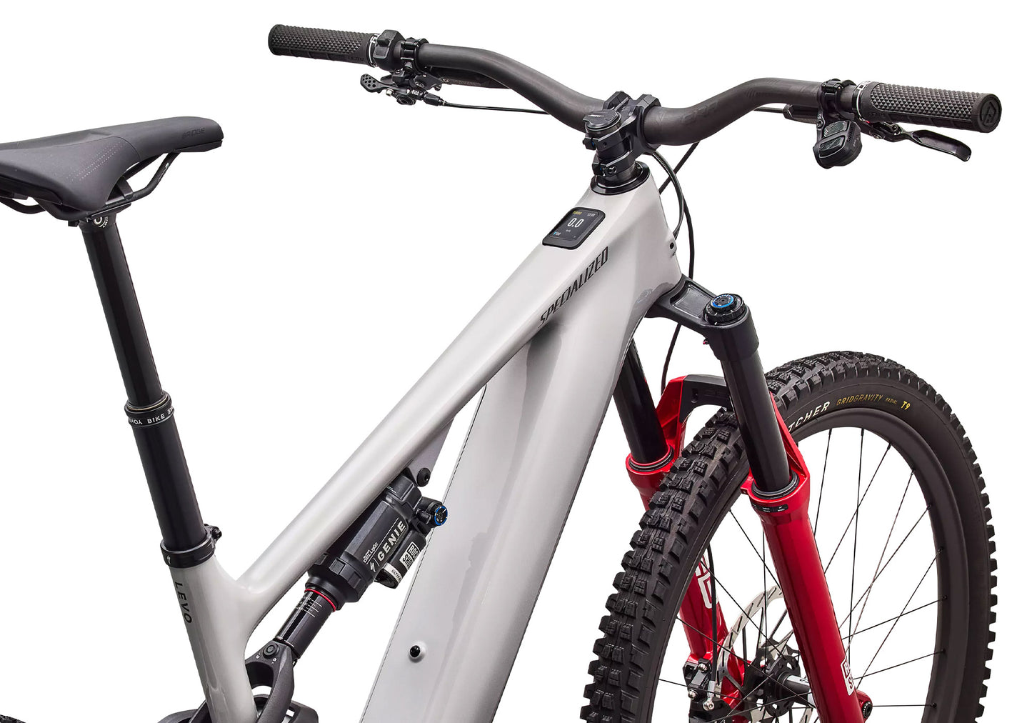 2027 Specialized Turbo Levo 4 Pro Unisex Electric Mountain BIke - Gloss Dolomite Metallic/Smoke image 7