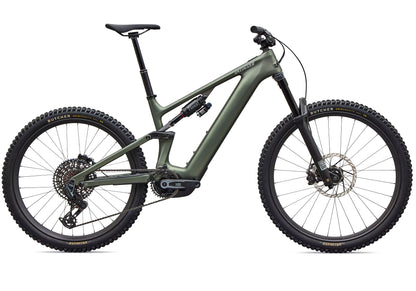 2027 Specialized Turbo Levo 4 Pro Unisex Electric Mountain Bike, Satin Bottle Green/Silver Dust image 2
