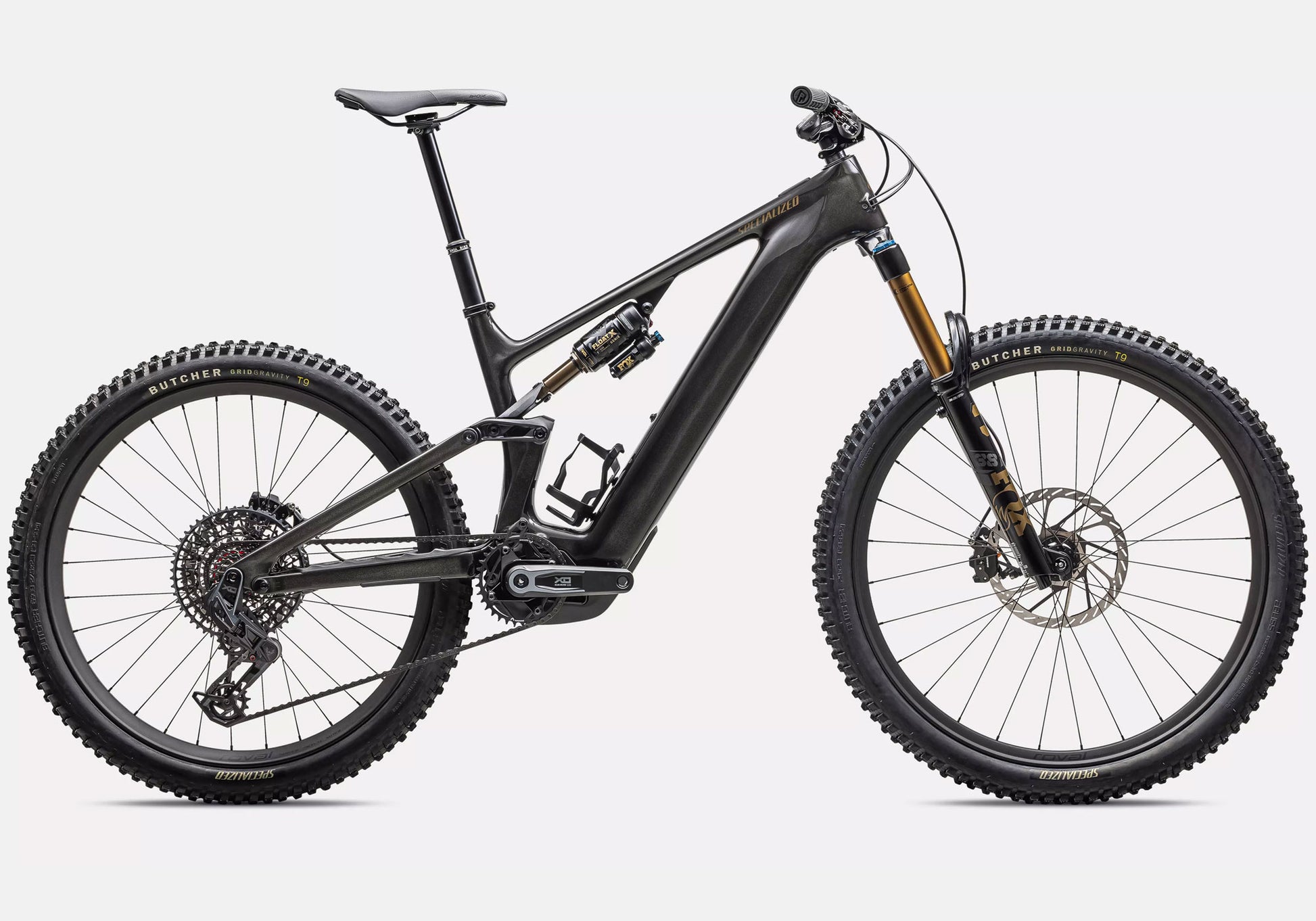 Specialized Turbo Levo 4 Pro Electric Mountain Bike, Gloss Metallic Obsidian side view