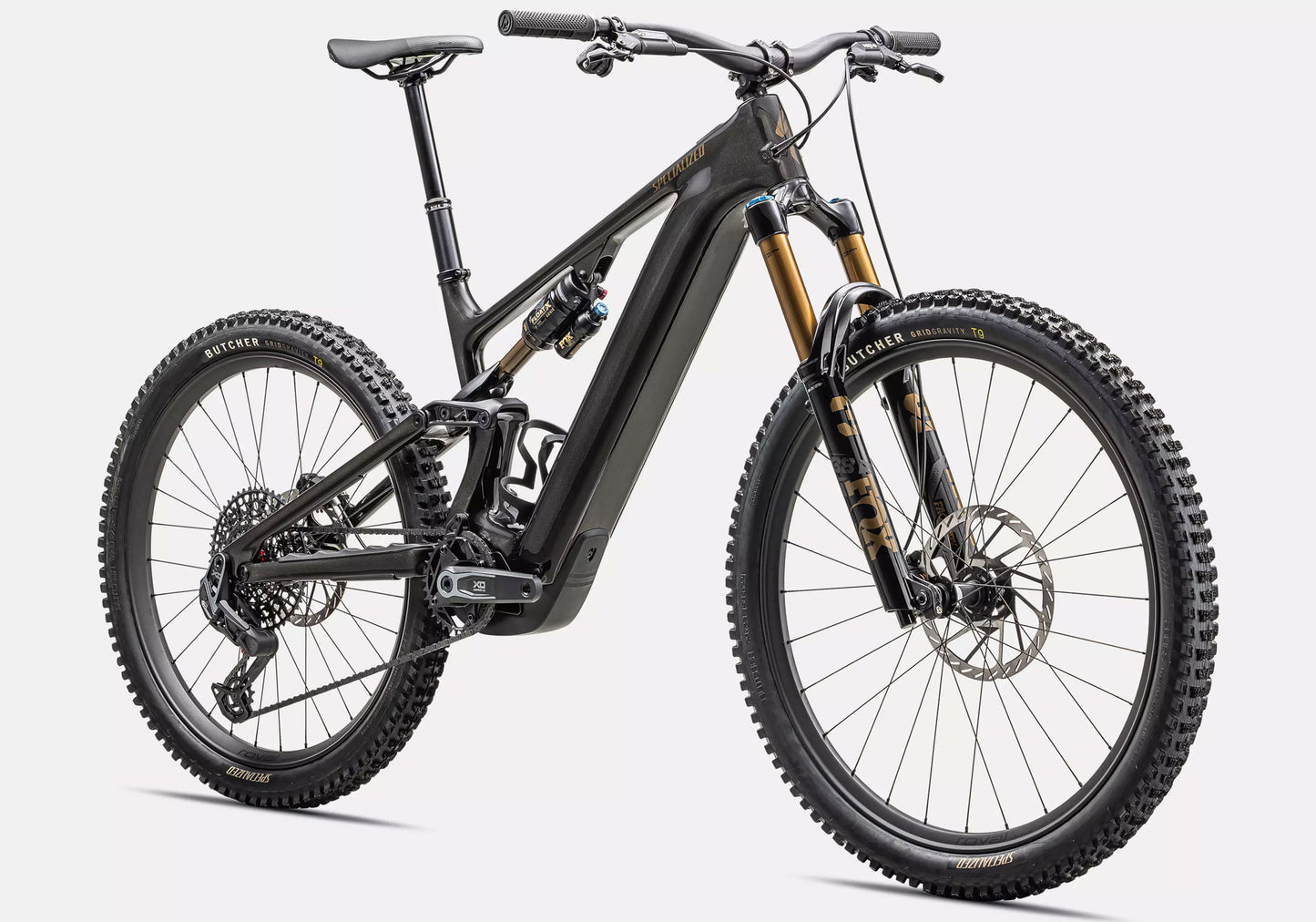 Specialized Turbo Levo 4 Pro Electric Mountain Bike, Gloss Metallic Obsidian front view