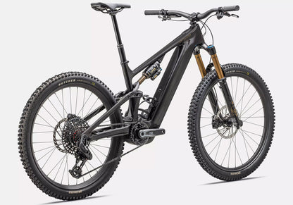 Specialized Turbo Levo 4 Pro Electric Mountain Bike, Gloss Metallic Obsidian rear view