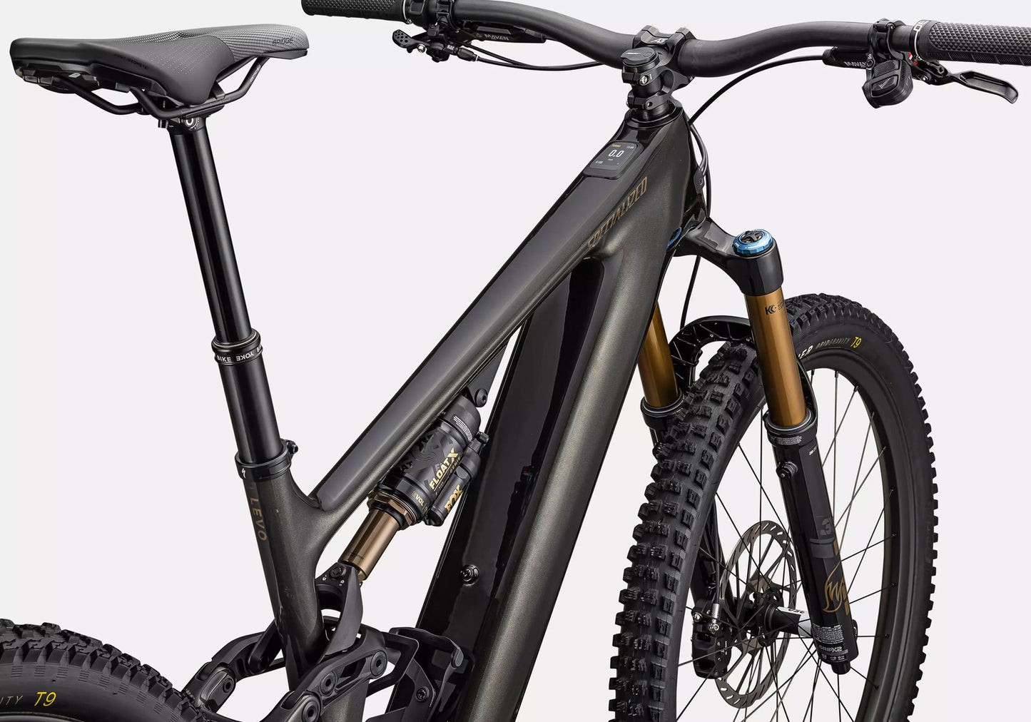 Specialized Turbo Levo 4 Pro Electric Mountain Bike, Gloss Metallic Obsidian detail 3