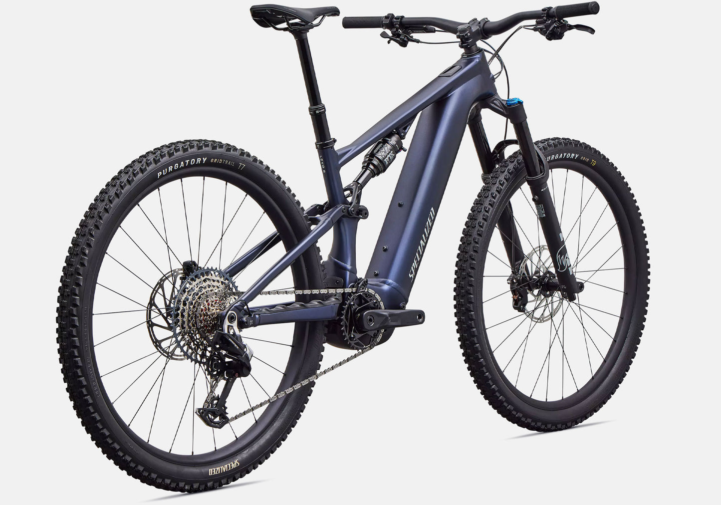2027 Specialized Turbo Levo R Comp Alloy, Unisex Mountain Bike, Satin Metallic Deep Marine image 3