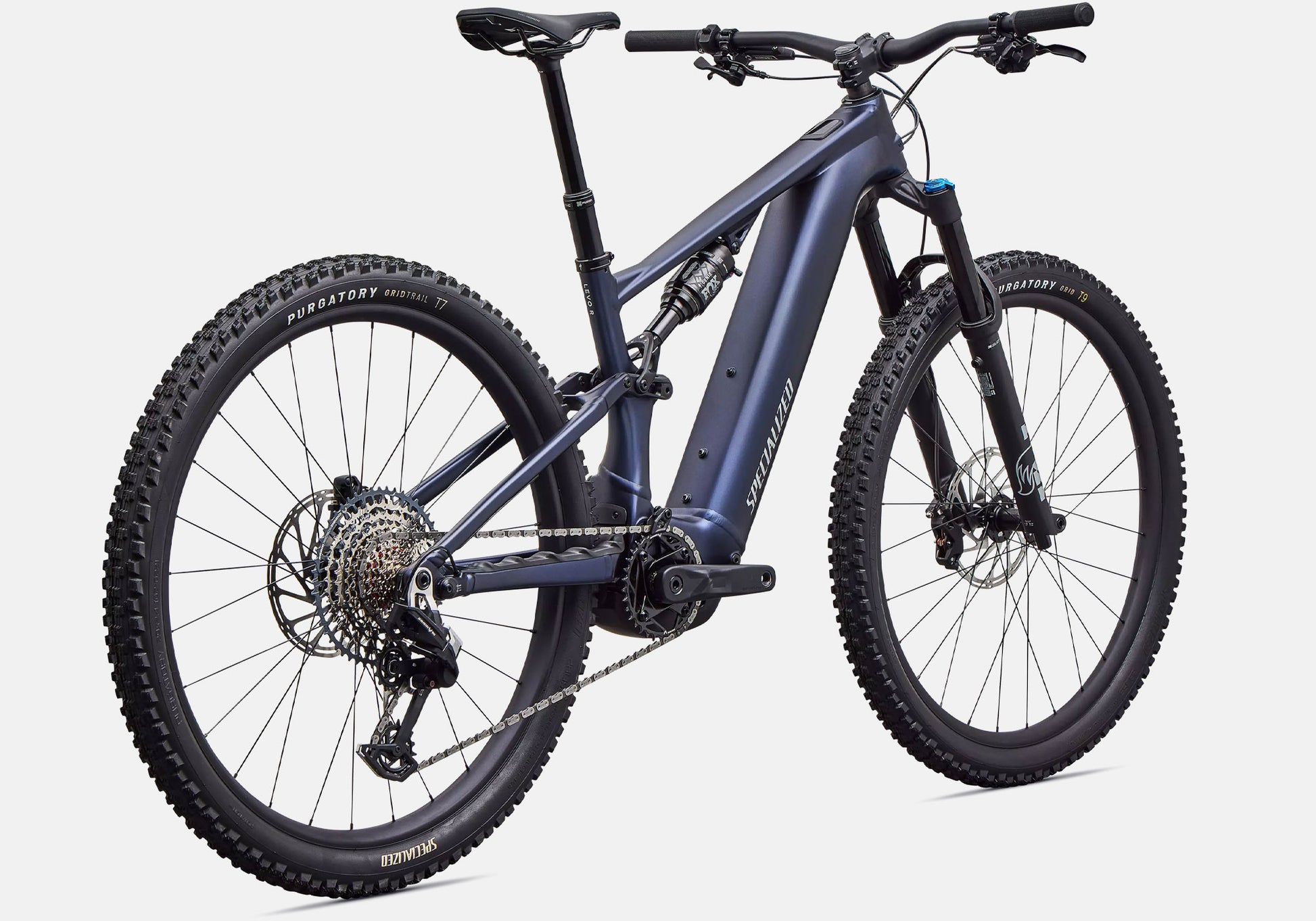 2027 Specialized Turbo Levo R Comp Alloy, Unisex Mountain Bike, Satin Metallic Deep Marine image 3