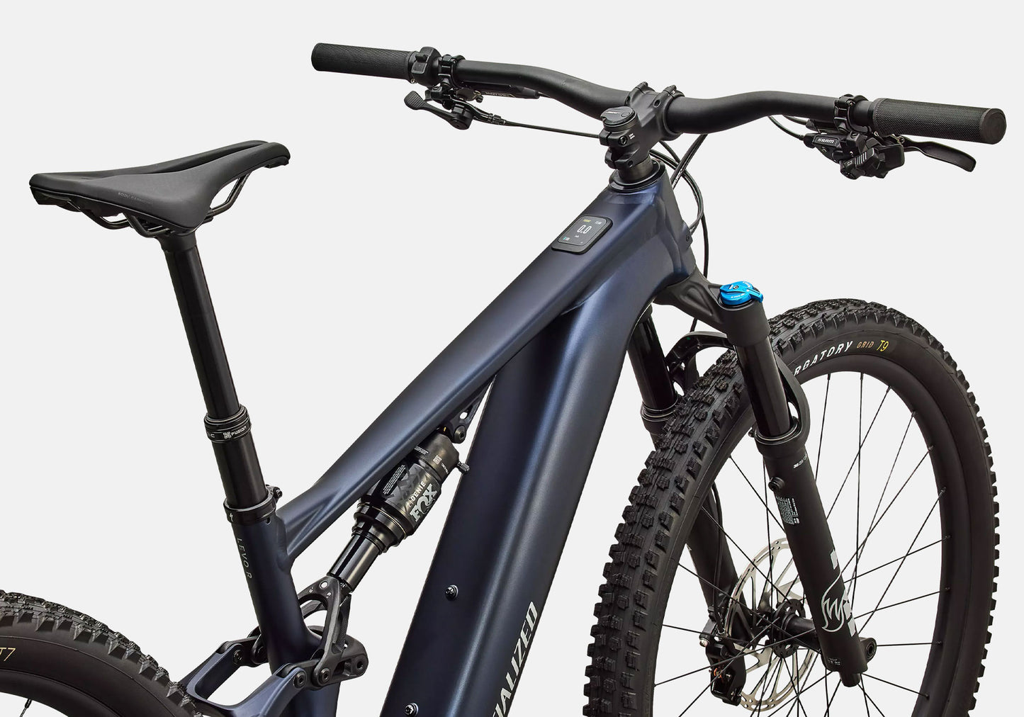 2027 Specialized Turbo Levo R Comp Alloy, Unisex Mountain Bike, Satin Metallic Deep Marine image 4