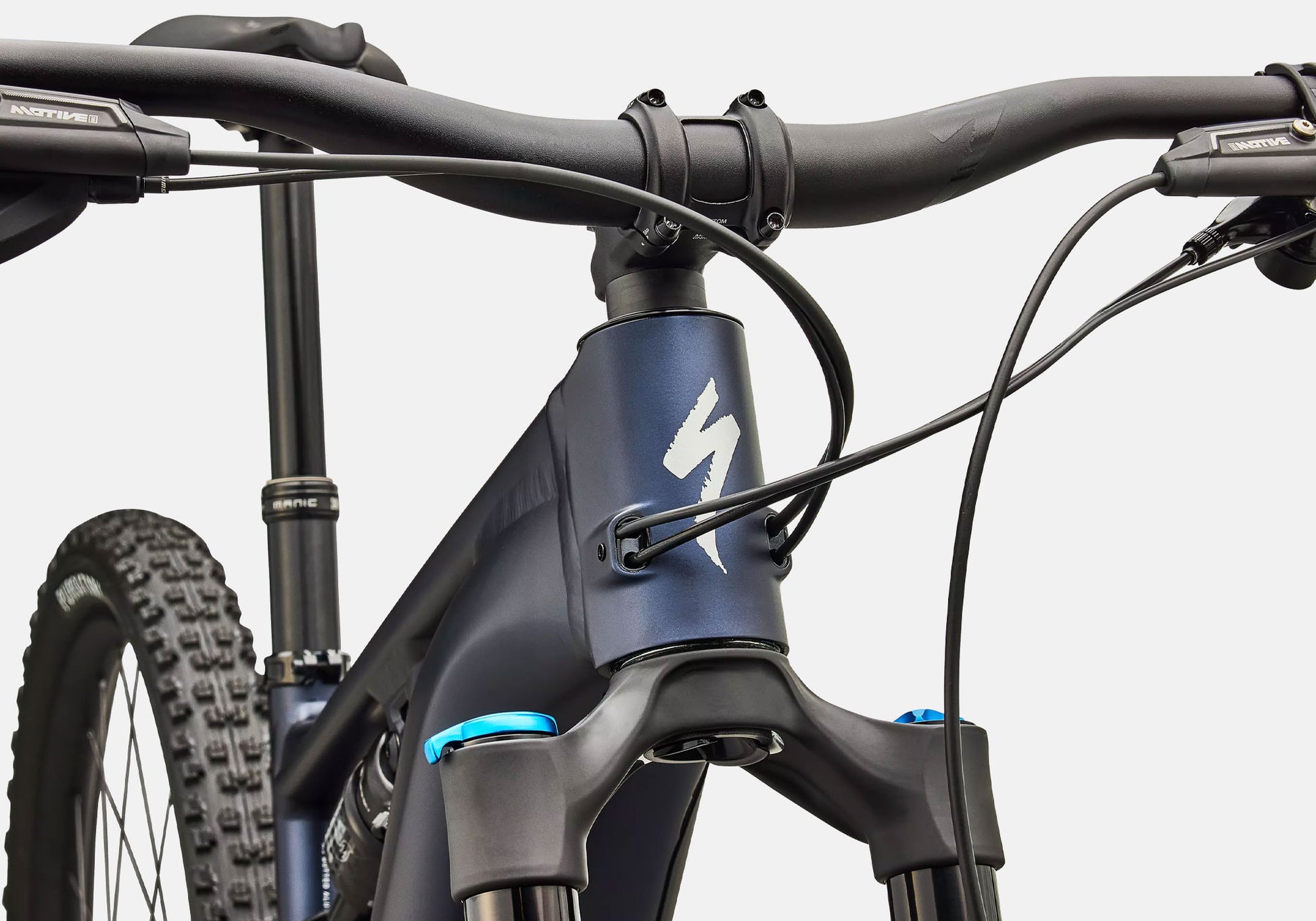2027 Specialized Turbo Levo R Comp Alloy, Unisex Mountain Bike, Satin Metallic Deep Marine image 7