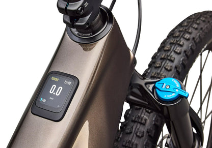 2026 Specialized Turbo Levo R Comp Unisex Electric Mountain Bike, Gloss Gunmetal/White Mountains image 4