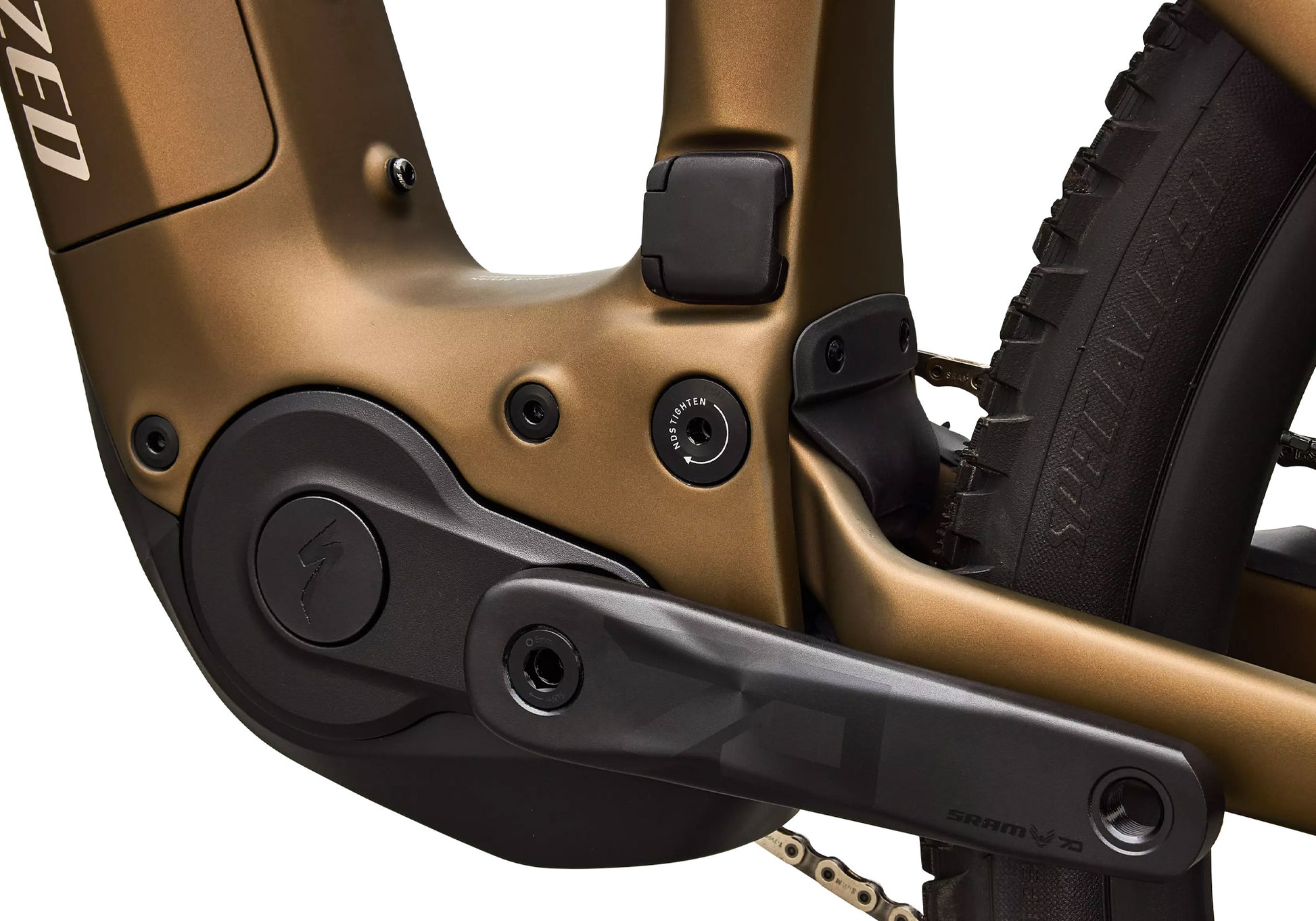 2026 Specialized Turbo Levo R Comp Unisex Electric Bike, Satin Burnt Gold Metallic image 6