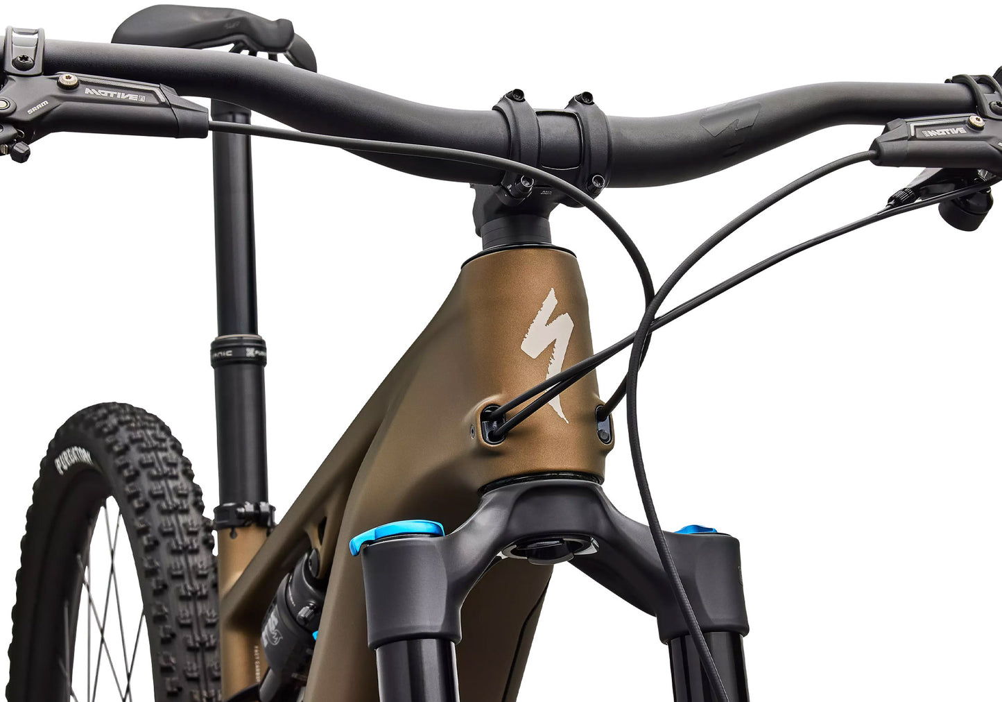 2026 Specialized Turbo Levo R Comp Unisex Electric Bike, Satin Burnt Gold Metallic image 5