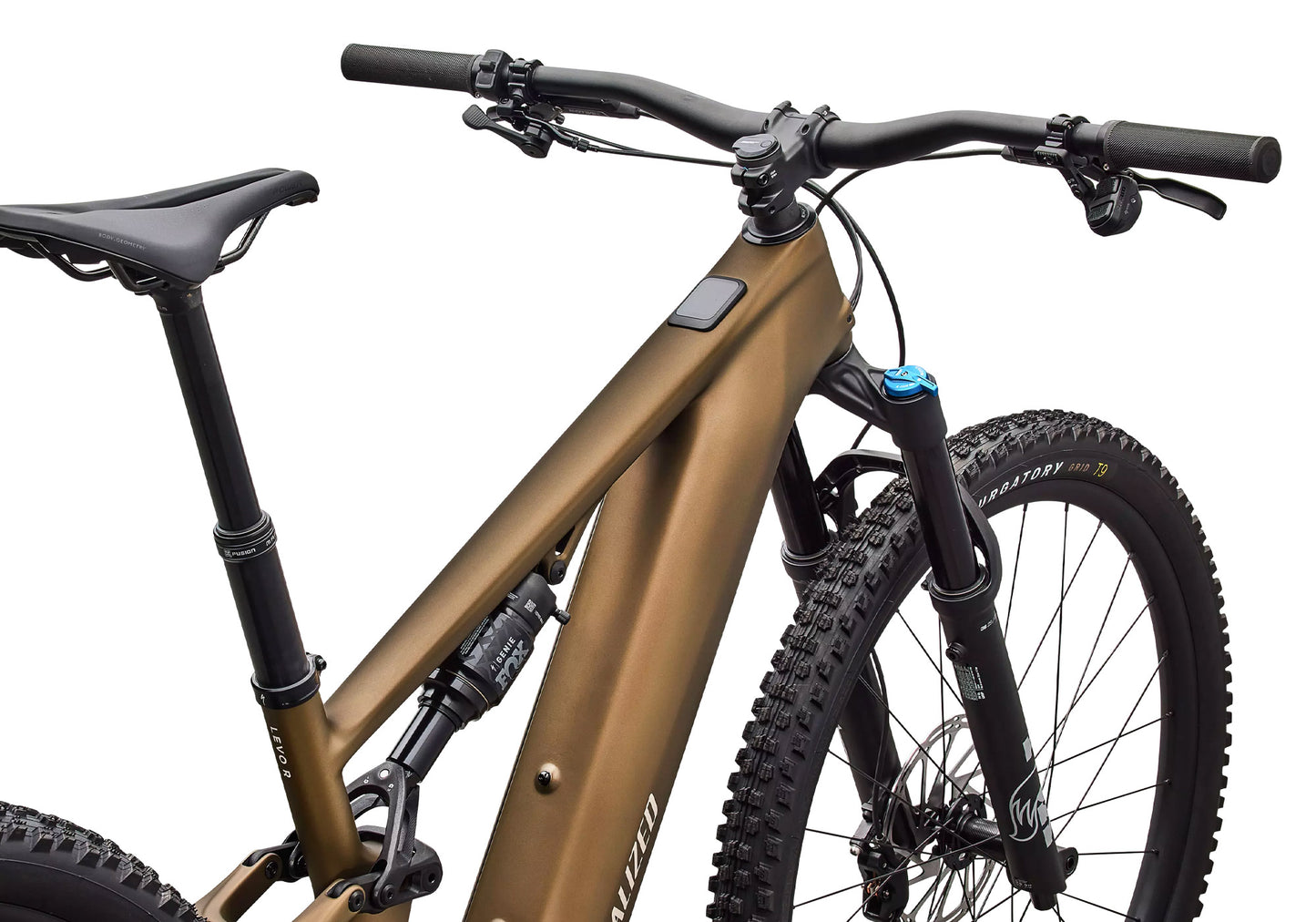2026 Specialized Turbo Levo R Comp Unisex Electric Bike, Satin Burnt Gold Metallic image 4