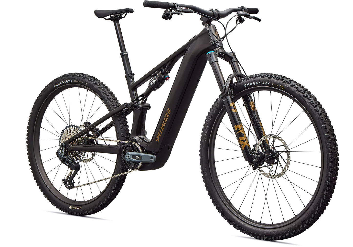 2026 Specialized Turbo Levo R Expert Unisex Electric Mountain Bike, Gloss Carbon/Burnt Gold Metallic 95226-3002,95226-3003,95226-3004,95226-3005,95226-3006 image 1