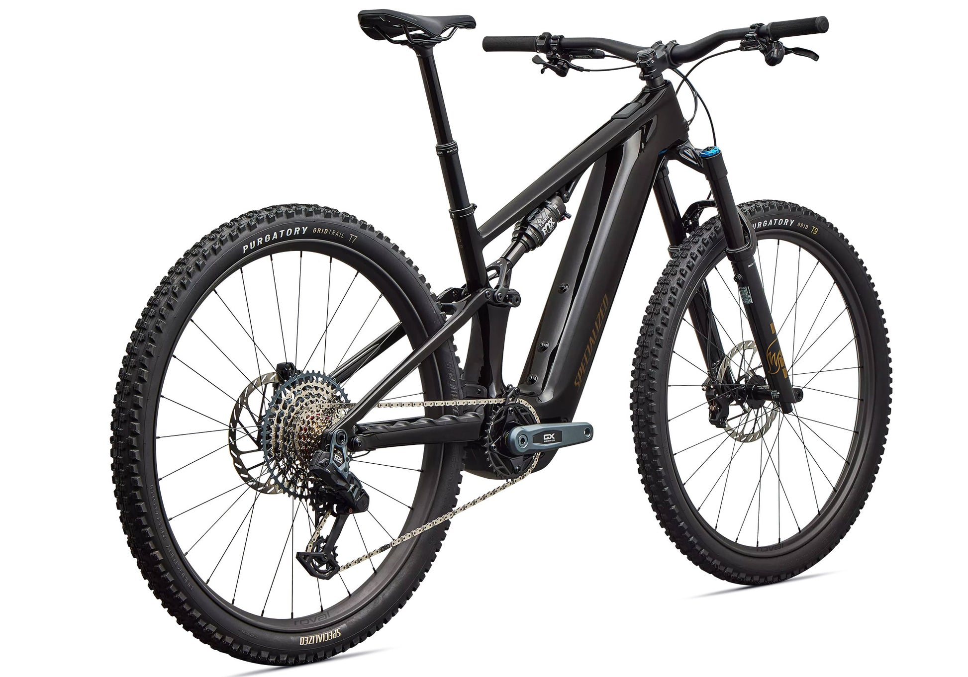 2026 Specialized Turbo Levo R Expert Unisex Electric Mountain Bike, Gloss Carbon/Burnt Gold Metallic 95226-3002,95226-3003,95226-3004,95226-3005,95226-3006 image 2