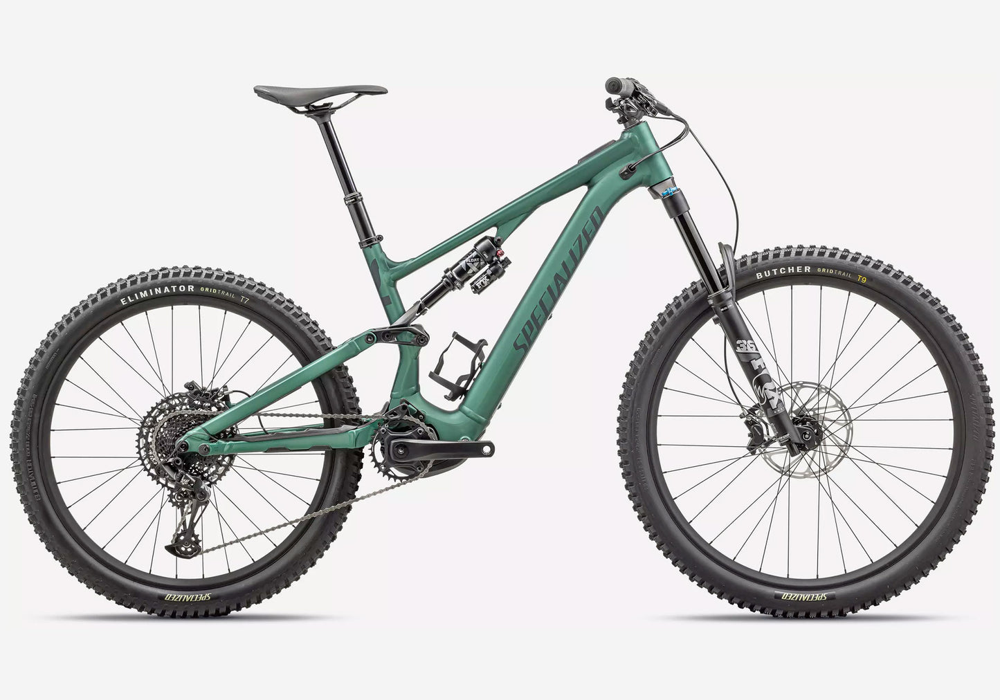 2024 Specialized Turbo Levo SL Comp Alloy, Unisex Electric Mountain Bike, Satin Pine Green/Forest Green