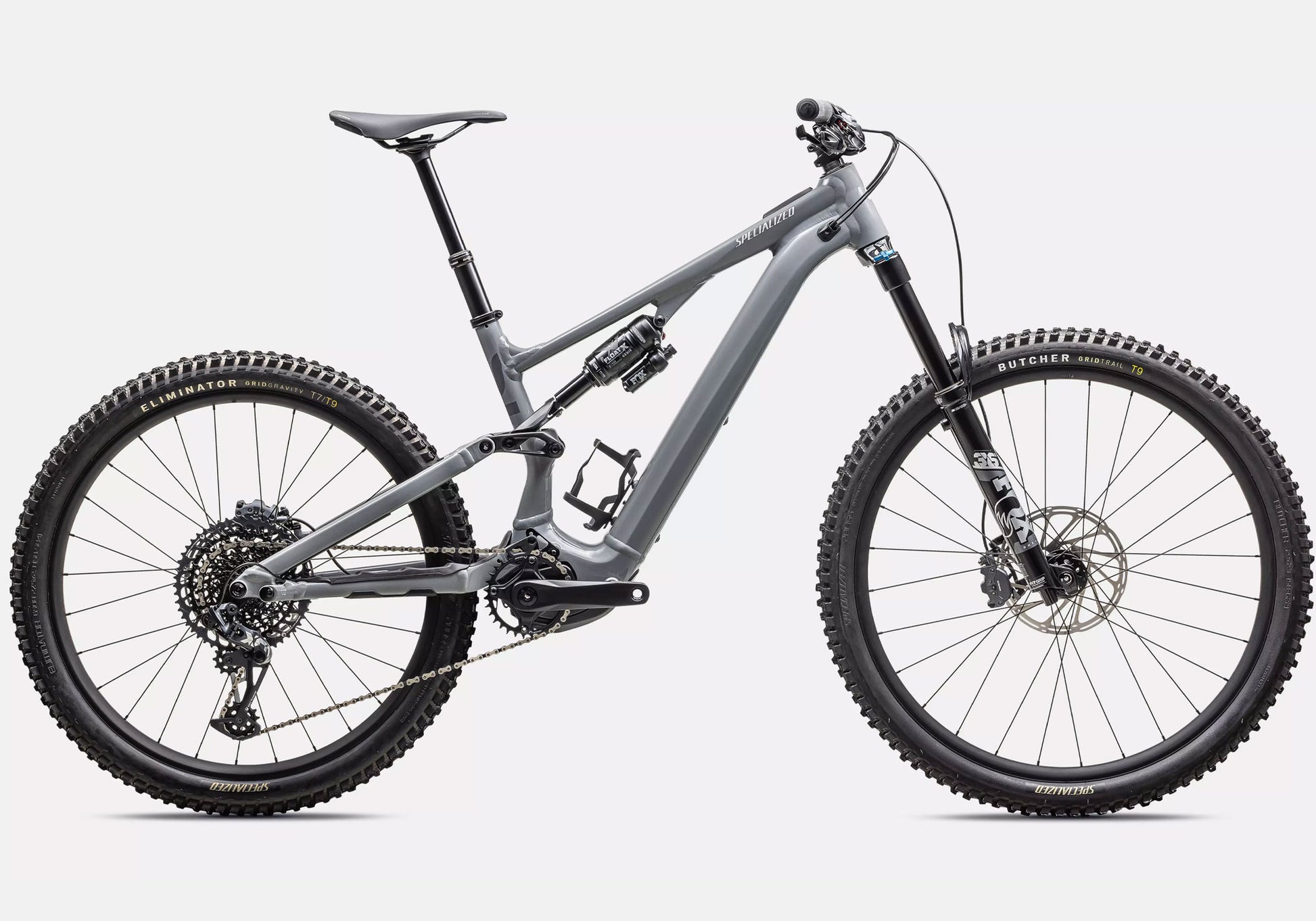 2025 Specialized Turbo Levo SL Comp Alloy Unisex Electric Mountain Bike, Cool Grey side view