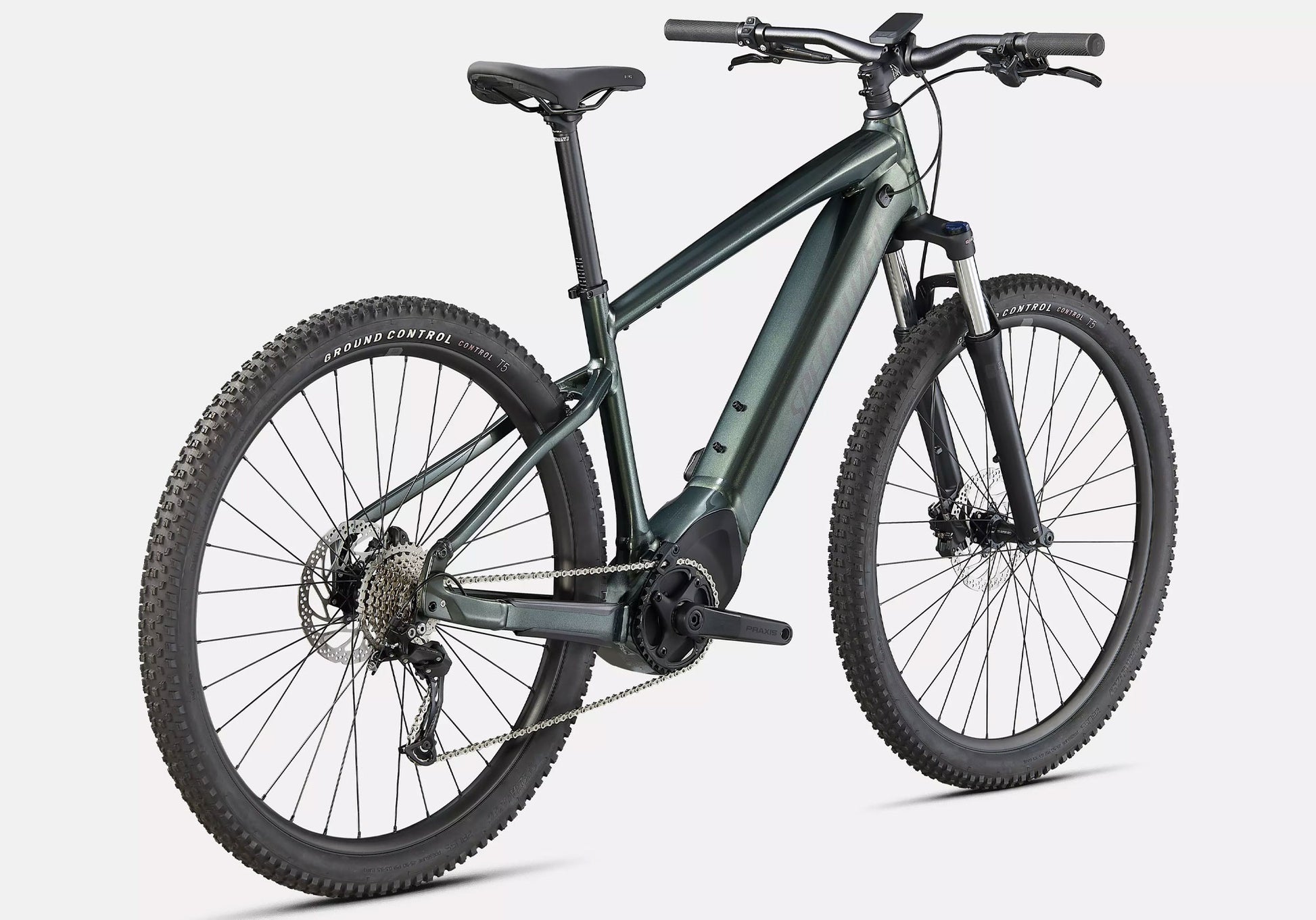 Specialized Turbo Tero 3.0 Unisex Electric Urban Bike, Oak Metallic Green rear view