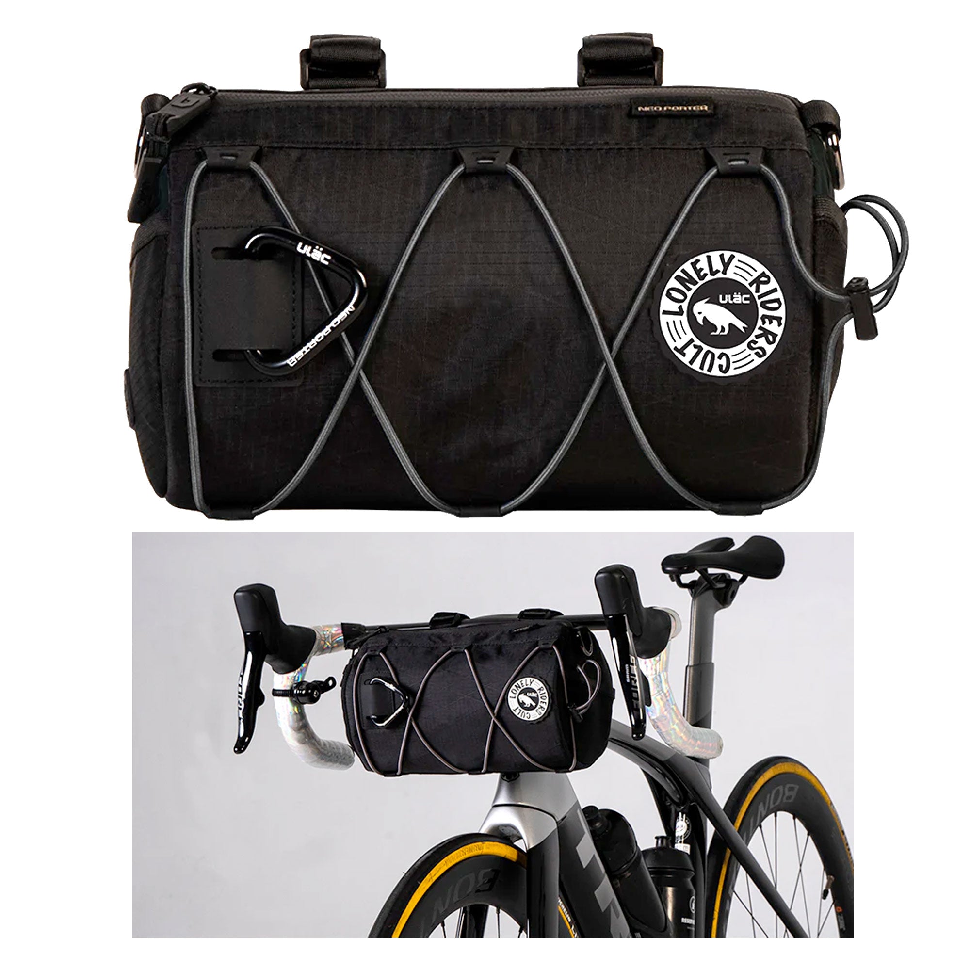 Ulac Coursier Pro GT Handlebar Bag 3.8L Black – woolyswheels.com.au